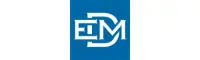 Blue square logo with white stylized lettering forming 'EIM'