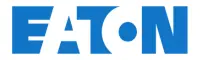 Eaton corporate logo in blue lettering on a white background, wordmark.