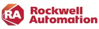 Rockwell Automation logo: the hexagonal RA mark next to the company name in red