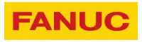 FANUC logo in bold red letters on a yellow background.